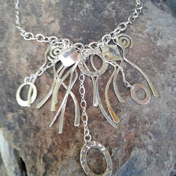 Sterling Silver Wow! STATEMENT NECKLACE - Picture 10 of 10